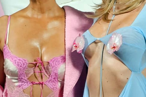 NA GRUDIMA SAMO DVA CVETA, A HALJINA CELA PROVIDNA Poznata srpska influenserka u javnosti polugola: Svi trljaju oči zbog hrabrog poteza