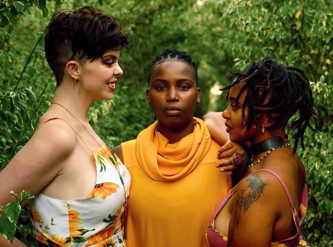 Singer Kaz Lucas and Dame with their partner Majic Dyke