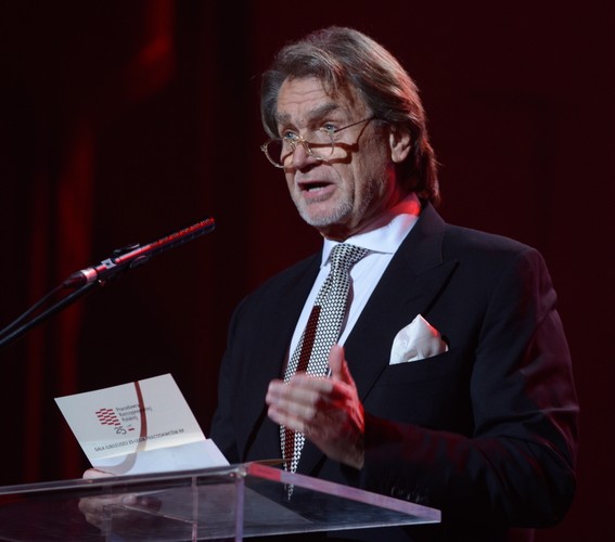 Przedsiębiorca Jan Kulczyk podczas uroczystości