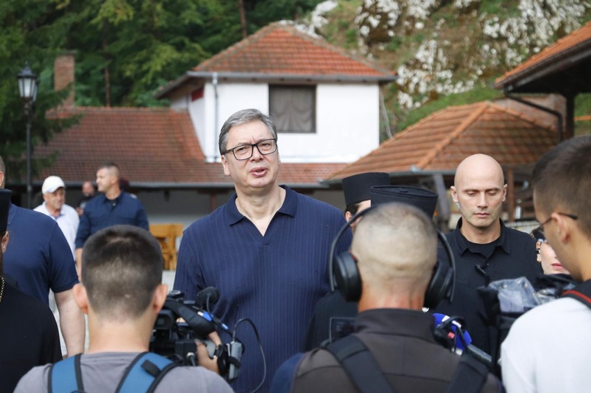 Golubac manastir Tumane Aleksandar Vučić