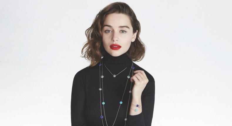 Emilia Clarke fronts Dior's Rose Des Vents Fine Jewelry collection