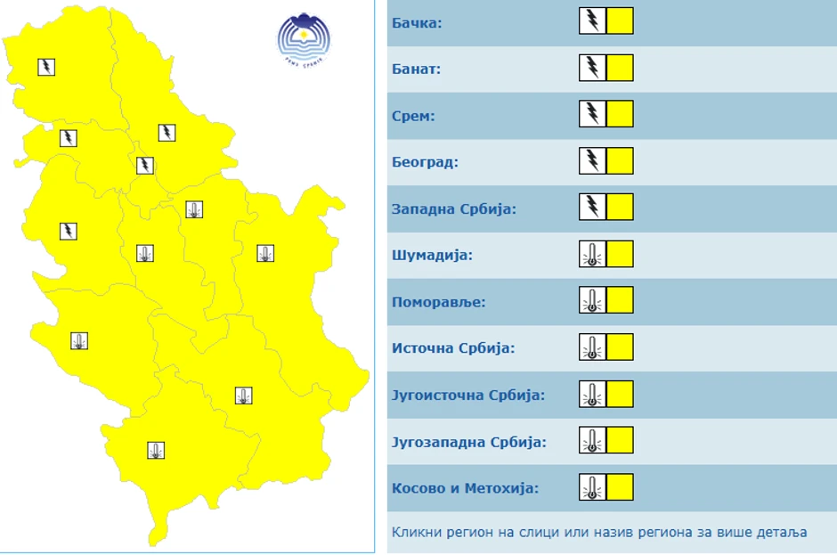 Žuti meteo alarm