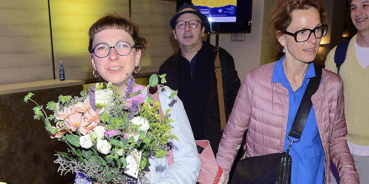 Rodzina Zbigniewa Zamachowskiego na koncercie na rzecz Ukrainy.