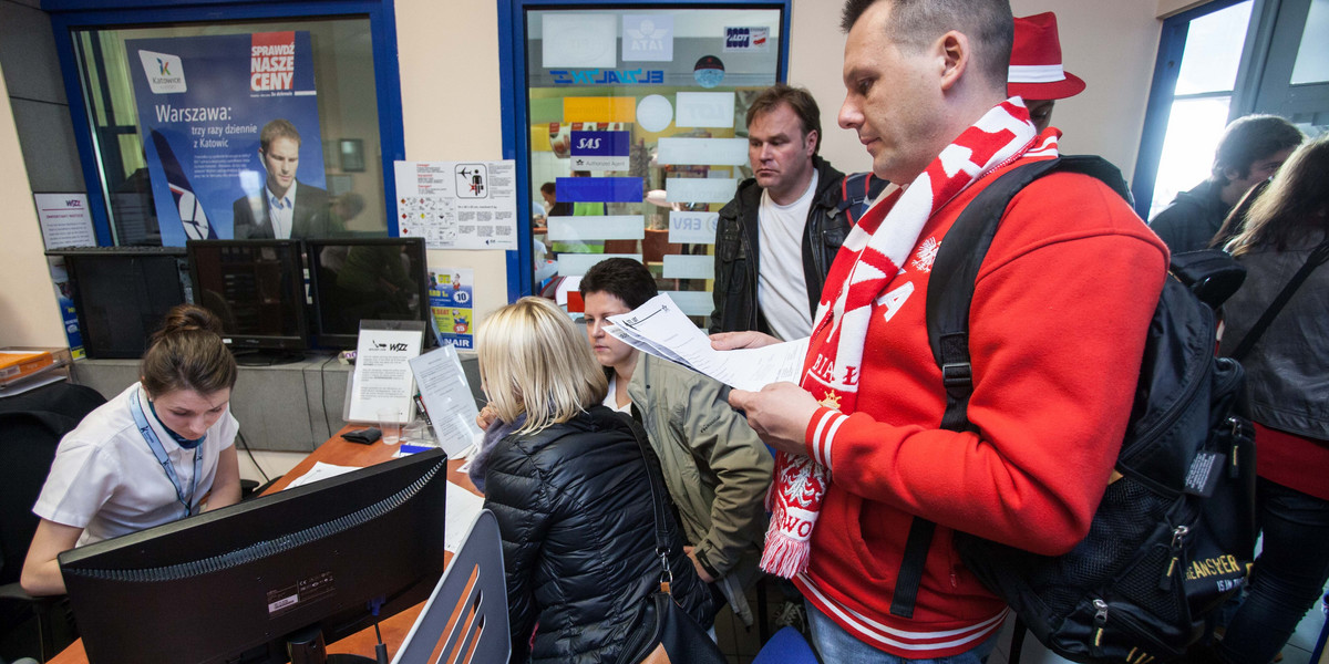 Kibice nie odlecieli na mecz reprezentacji