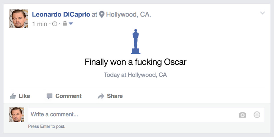 Leonardo DiCaprio: w końcu wygrał pieprz***go Oscara