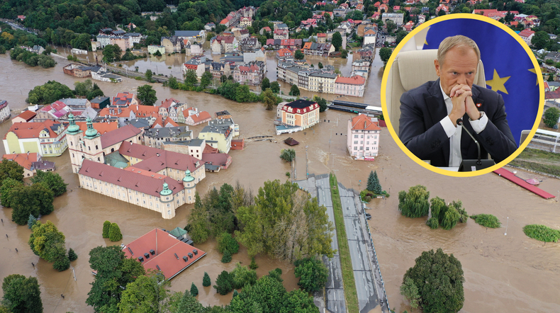 Donald Tusk mówił o prognozach, które "nie są przesadnie alarmujące". Oto jaka jest prawda. Na zdjęciu Kłodzko po przejściu fali powodziowej, 16 września 2024 r.