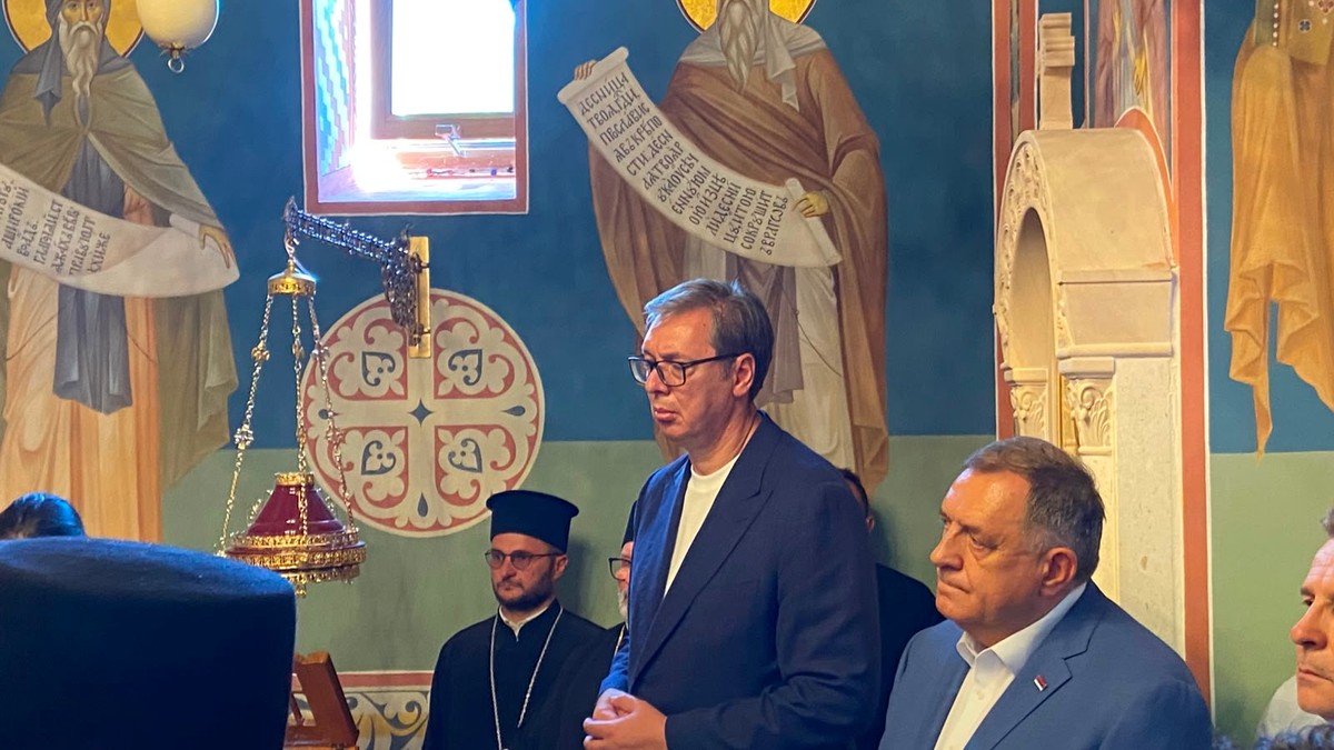 Vucic u manastiru Rmanj