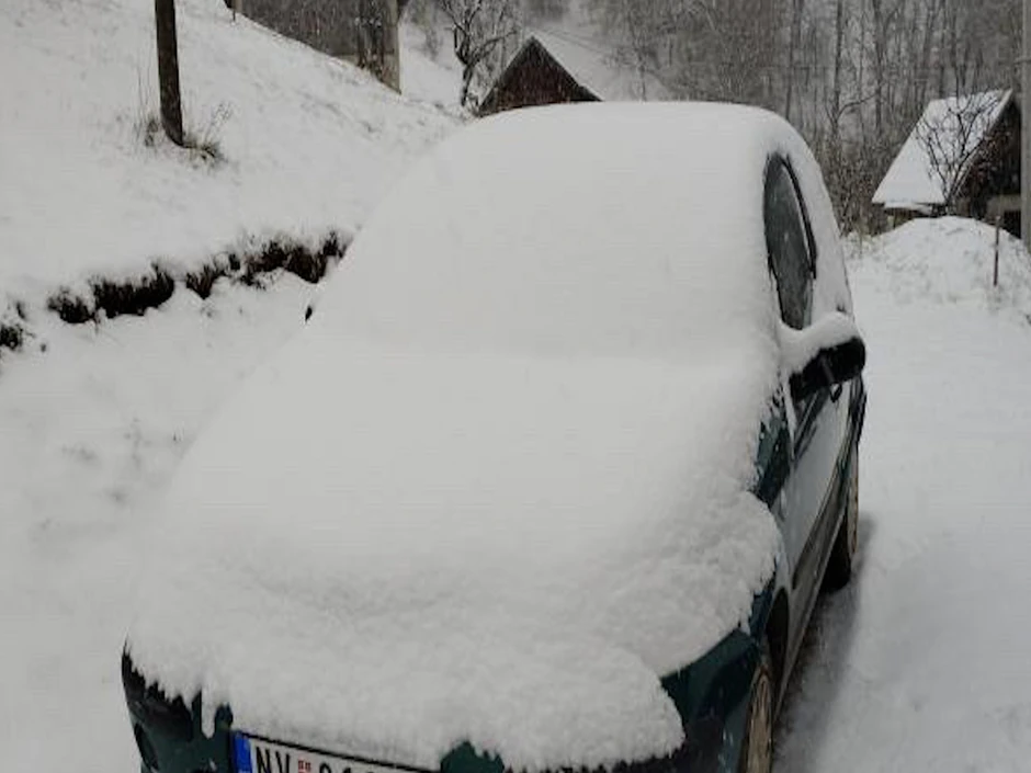 Prvi sneg na jugozapadu Srbije