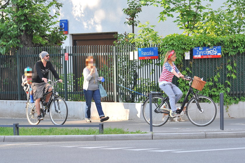 Patrycja Markowska, Jacek Kopczyński na rowerach