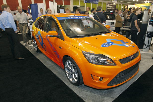 Ford Focus Electric na pokazie Plug-In 2010 w San Jose w USA. Fot. Tony Avelar/Bloomberg