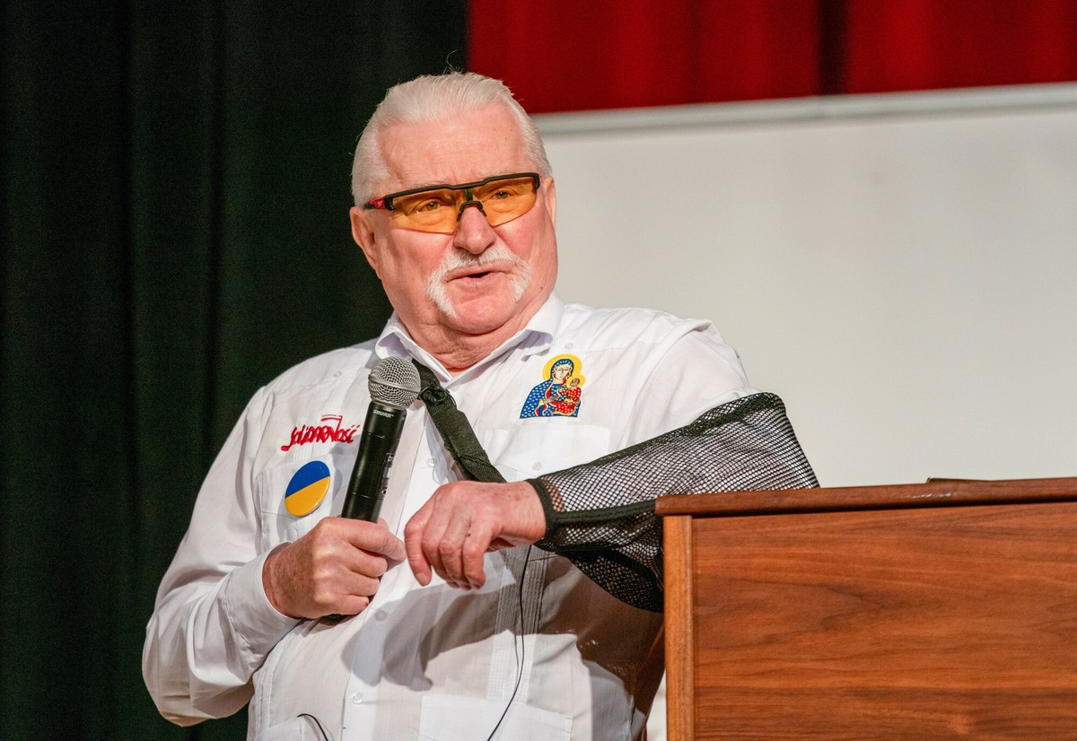 Spotkanie z Lechem Wa??s? w Nowym Jorku