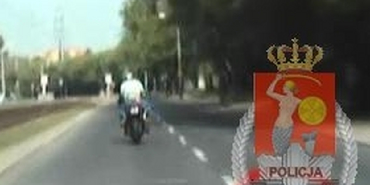 Pijany motocyklista zatrzymany