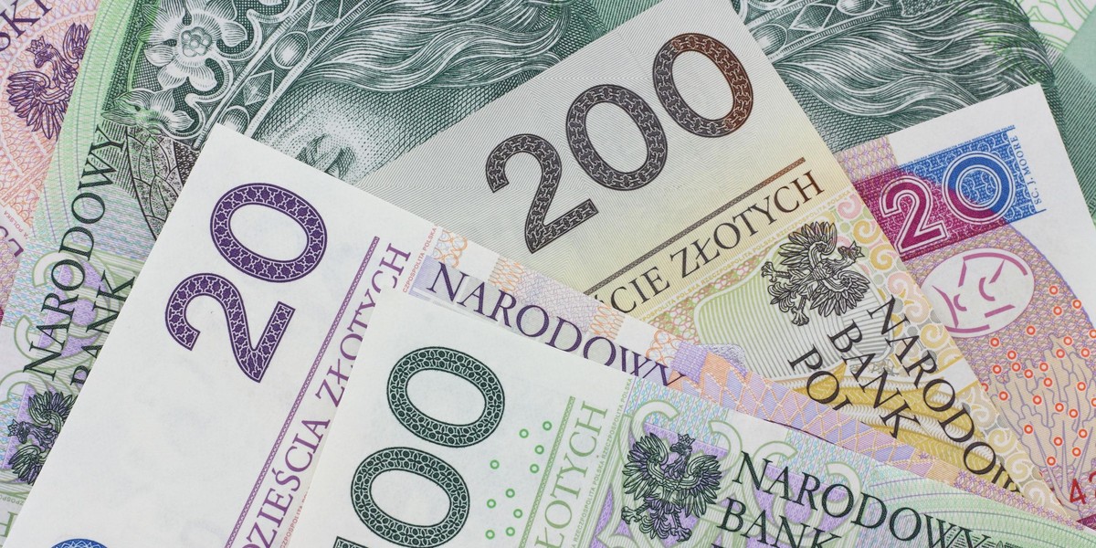 Polskie banknoty.