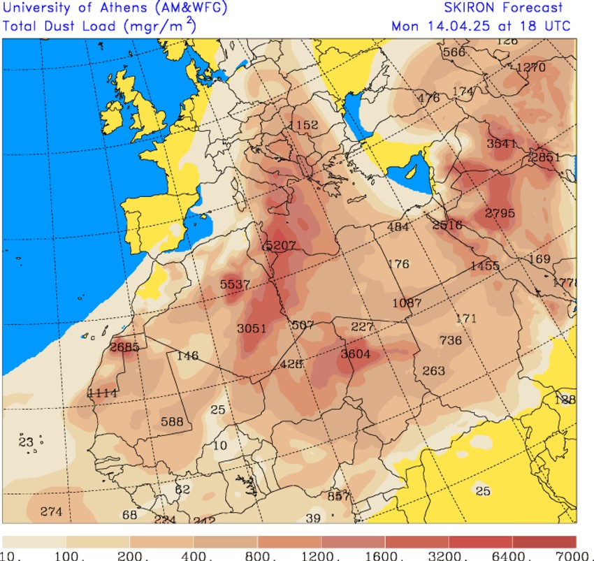 Saharaski pesak stiže u Srbiju u ponedeljka popodne