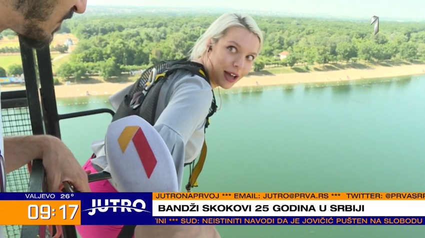 Bandži skok reporterka Prve
