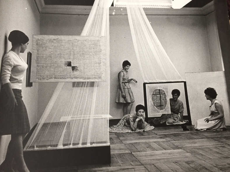 Ahmed Cherakoui - wystawa prac w Galerii Krzywe Koło, Warszawa, 1961 r. 