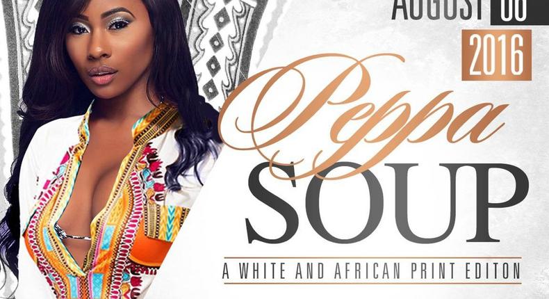 Men Of Africa Peppa Soup White and African Print party