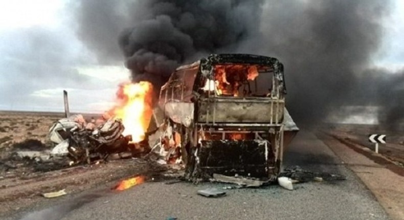 Thirty people killed in bus crash, several injured