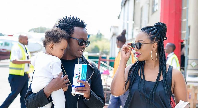 Bahati and his Family on vacation. Diana Marua and Bahati on exotic vacation with daughter Heaven 