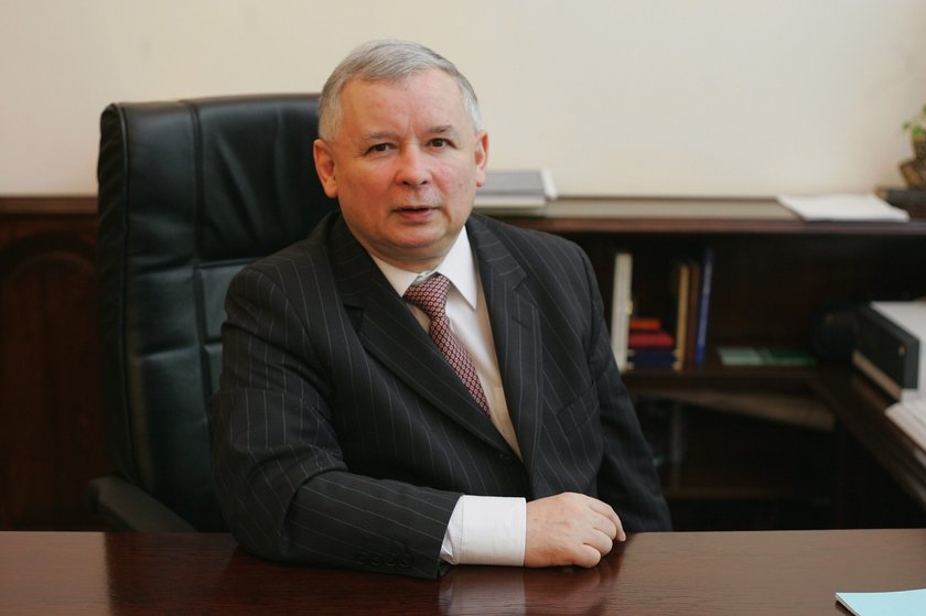 Jarosław Kaczyński na Powązkach