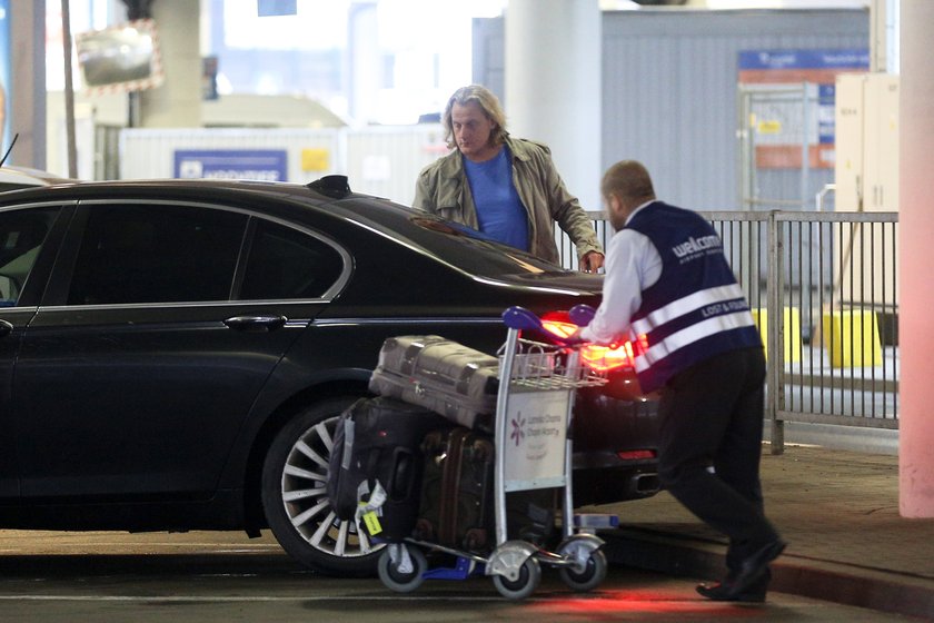 Magda Gessler na lotnisku