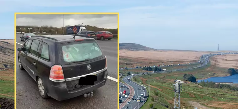 Z auta na autostradzie wysiadło 15 osób. Policjanci w szoku