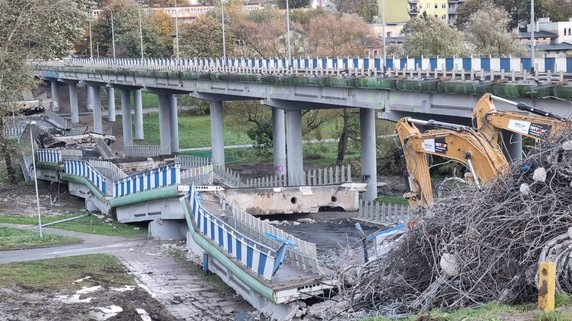 Zawalił się most w Koszalinie