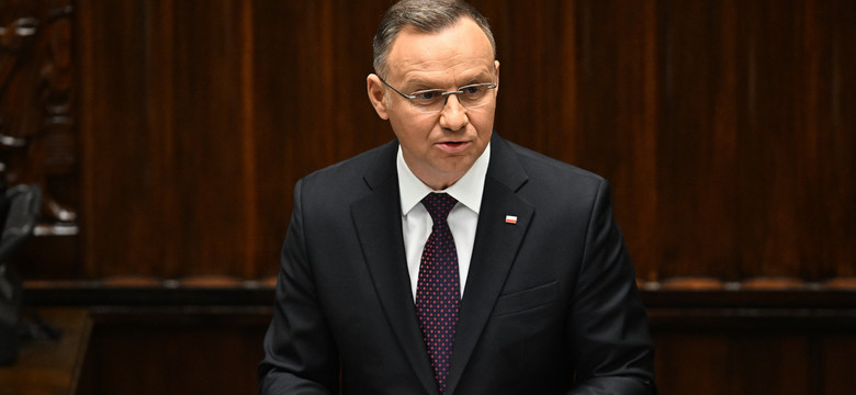 Pierwsze posiedzenie Sejmu. Ekspert analizuje mowę Andrzeja Dudy. "Przyjmował pozycje obronne"
