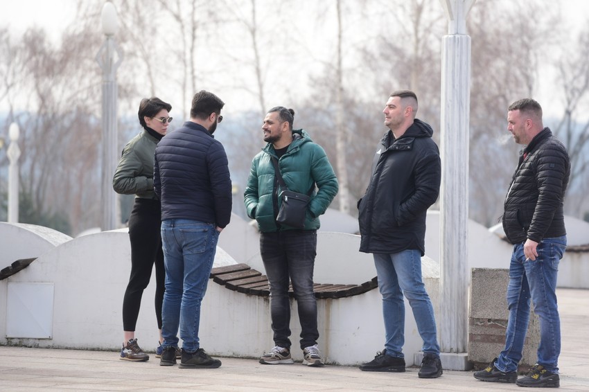 Bora Santana bez Milice na sahrani