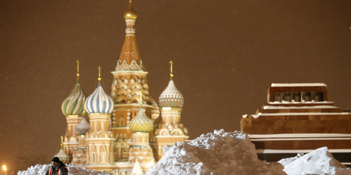 atak zimy w Moskwie