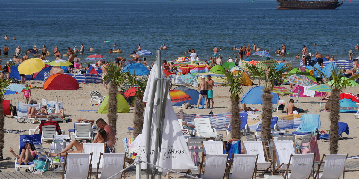 Urlop nad Bałtykiem? W tym roku może być droższy niż wczasy na Krecie. Na zdjęciu: plaża w Świnoujściu.