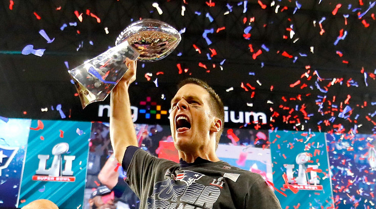 Tom Brady ötödször nyert
Super Bowlt – talán a mostani
volt a legelképesztőbb diadala /Fotó: Europress - Getty Images