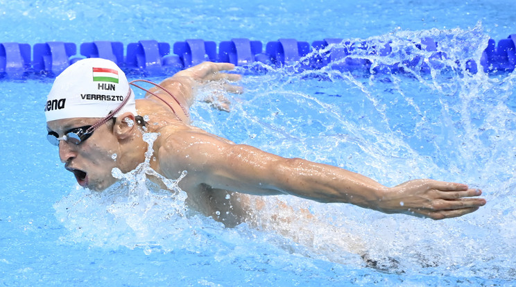 A magyar úszónak két tized hiányzott az olimpai dobogóhoz. / Fotó: MTI/Kovács Tamás