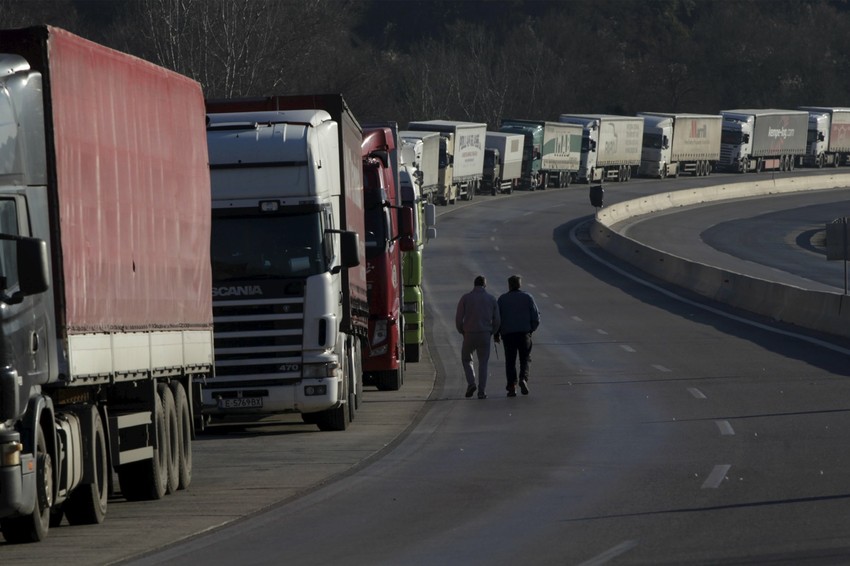 Kolone na bugarsko-grčkoj granici