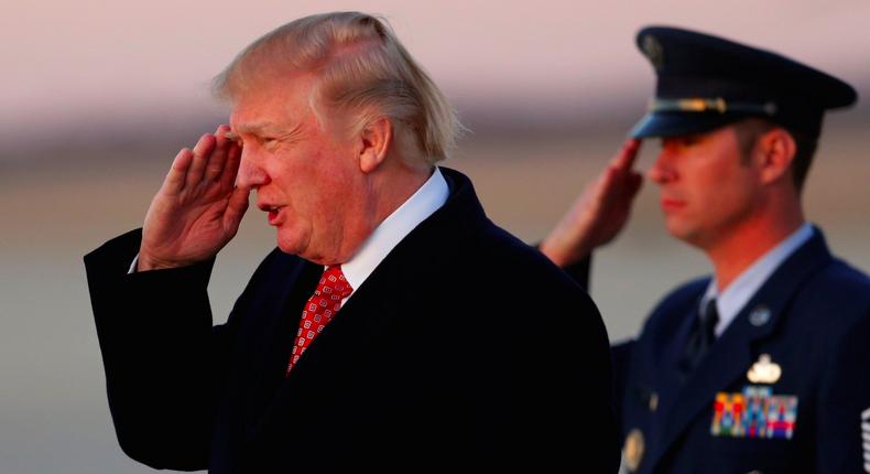 Donald Trump Salute Salutes