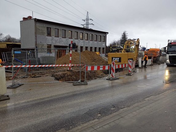 Wypadek na ul. Ciepłowniczej w Krakowie