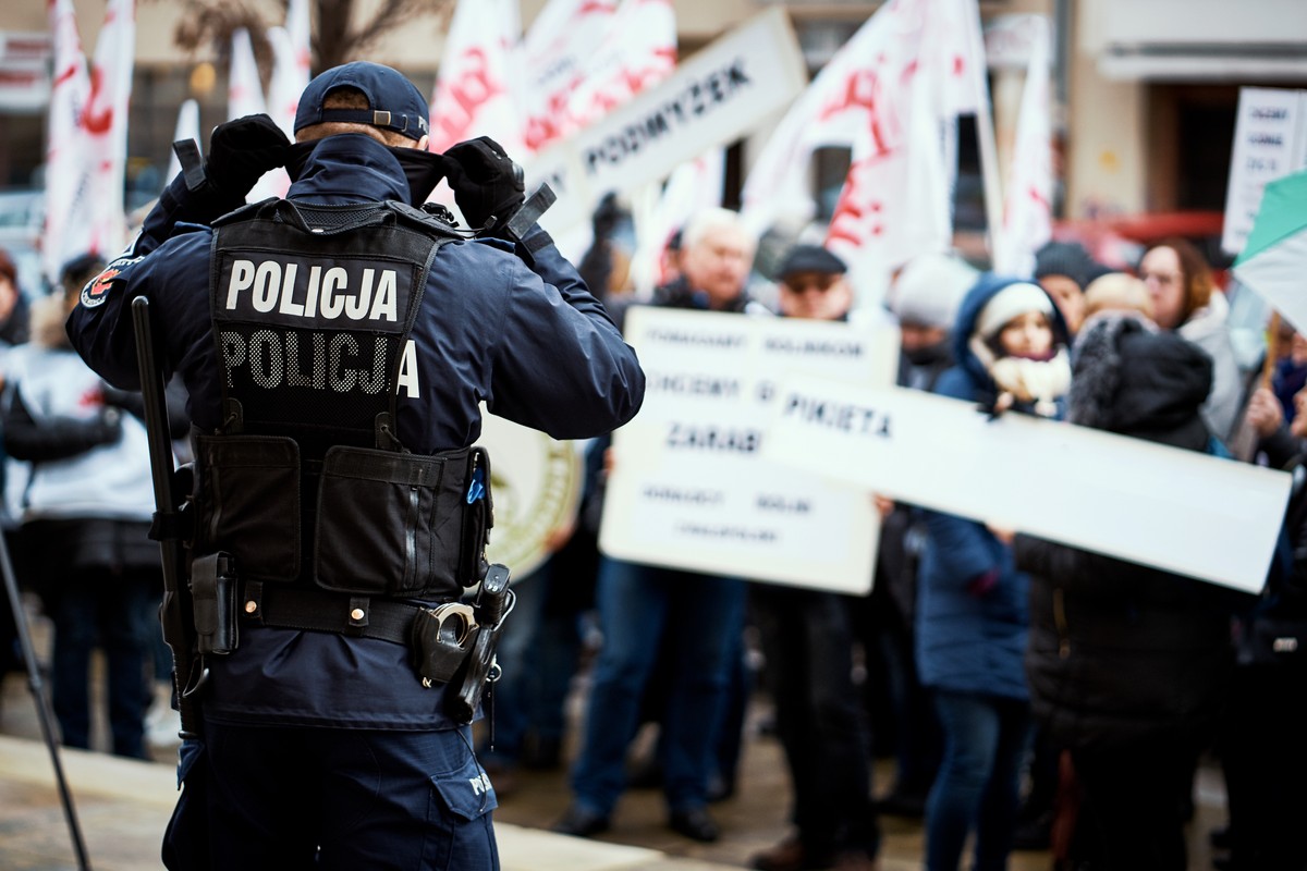 policja, demonstracja