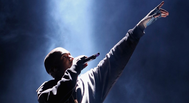 Kanye West, now known as Ye, on stage in New York City in 2015.Jerritt Clark/Getty Images for Roc Nation