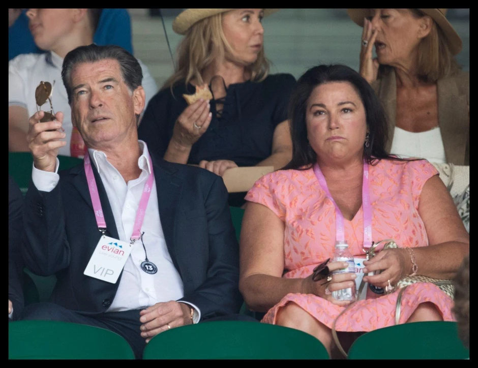 Pirs Brosnan i Kili Šej Smit na Vimbldonu