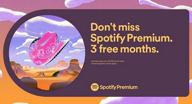 Spotify Premium Launches Exciting Offer for Free and First-Time Nigerian Users. (Spotify)