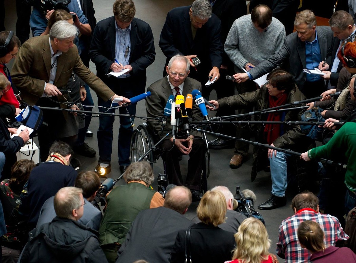 Wolfgang Schaeuble w Bundestagu