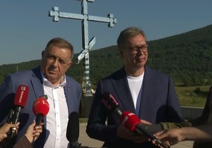 Vučić i Dodik na Petrovačkoj cesti