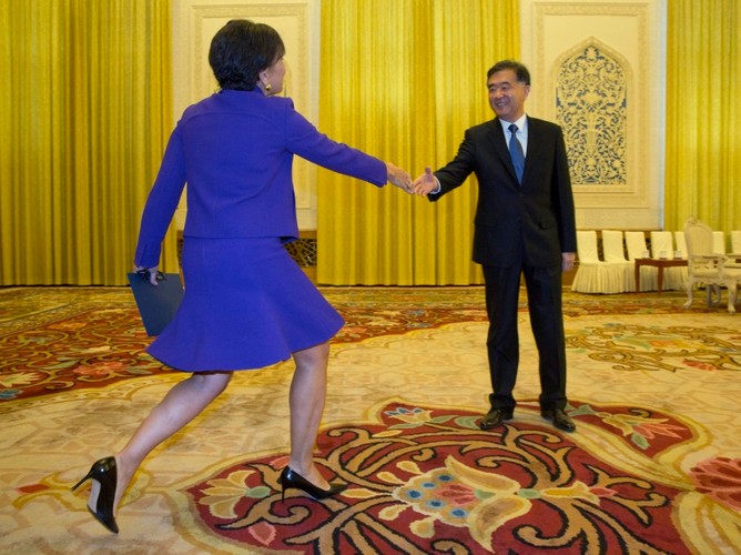 Penny Pritzker i wicepremier Chin Wang Yang