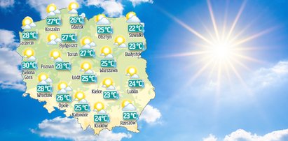 Mamy prognozę pogody na długi weekend. Nadchodzą upały, ale jest też ostrzeżenie