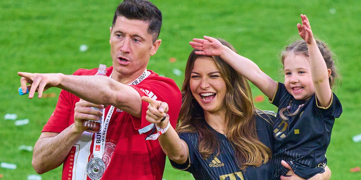 Robert Lewandowski z rodziną świętował mistrzostwo Niemiec. 