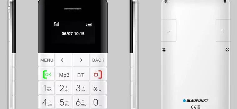 Blaupunkt pokazał jeden z najdziwniejszych telefonów ostatnich miesięcy - ma rozmiary karty kredytowej