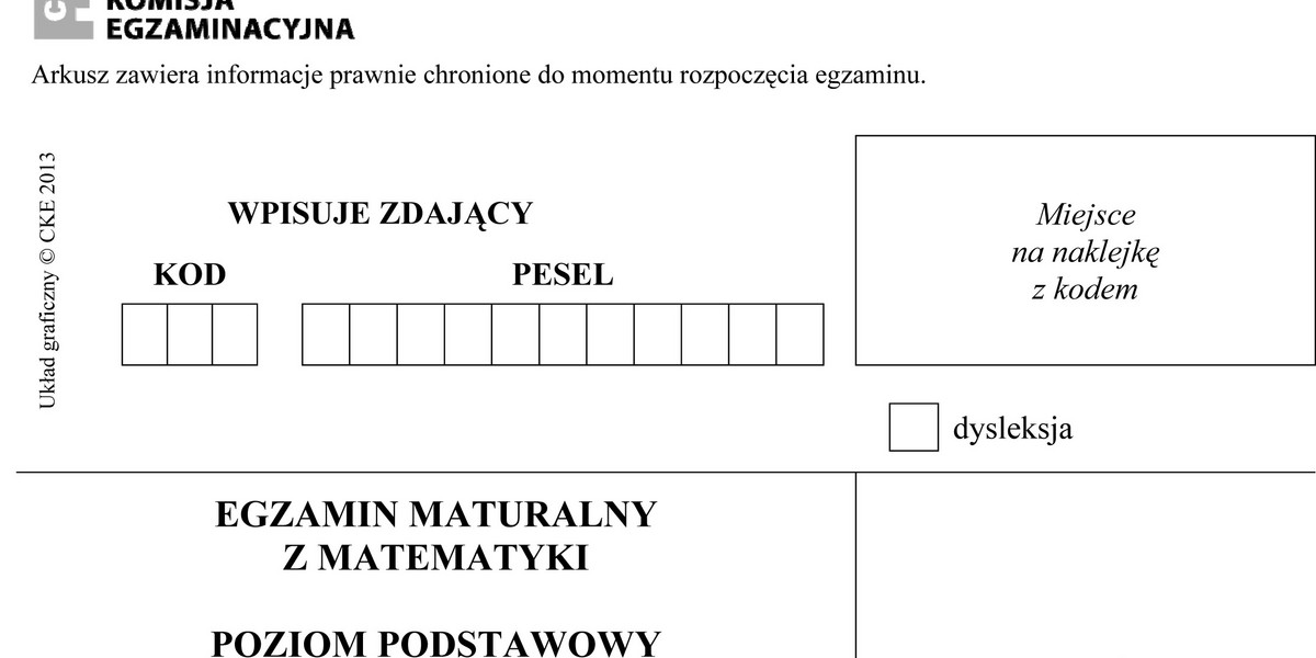 Matura poprawkowa z matematyki