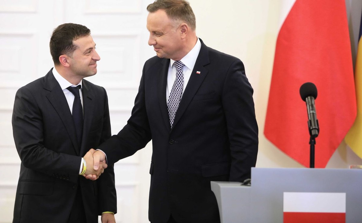 Prezydent Zełenski i Duda