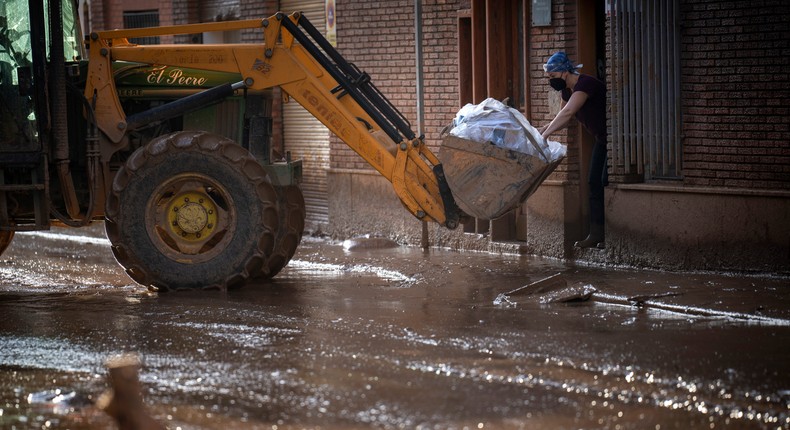 Floods devastated Valencia and other parts of Spain in October 2024.AP Photo/Emilio Morenatti