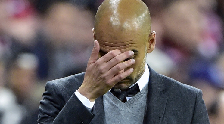 Guardiola idén sem tudott BL-t nyerni a Bayernnel/Fotó: AFP
